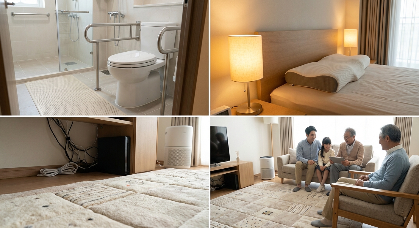 Guide to Everyday Home Items for Comfort and Safety: Bathroom, Bedroom, and Living Areas