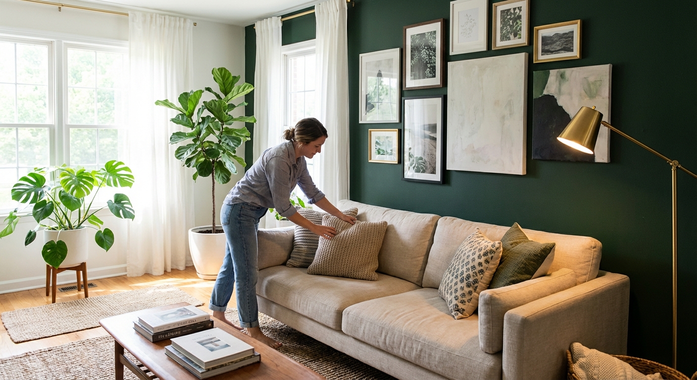 Guide to Softening Feature Walls in Living Spaces