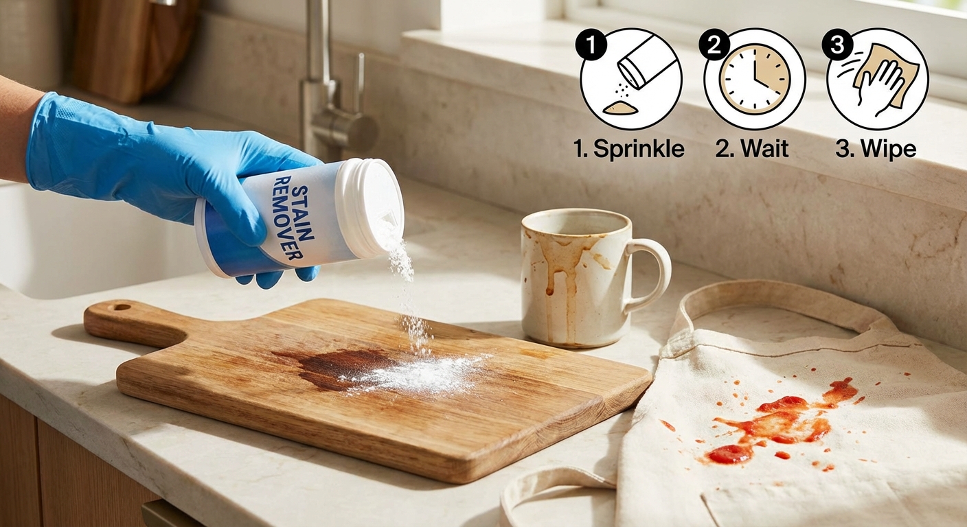 Guide to Using Kitchen Stain Removal Powder for Common Household Stains
